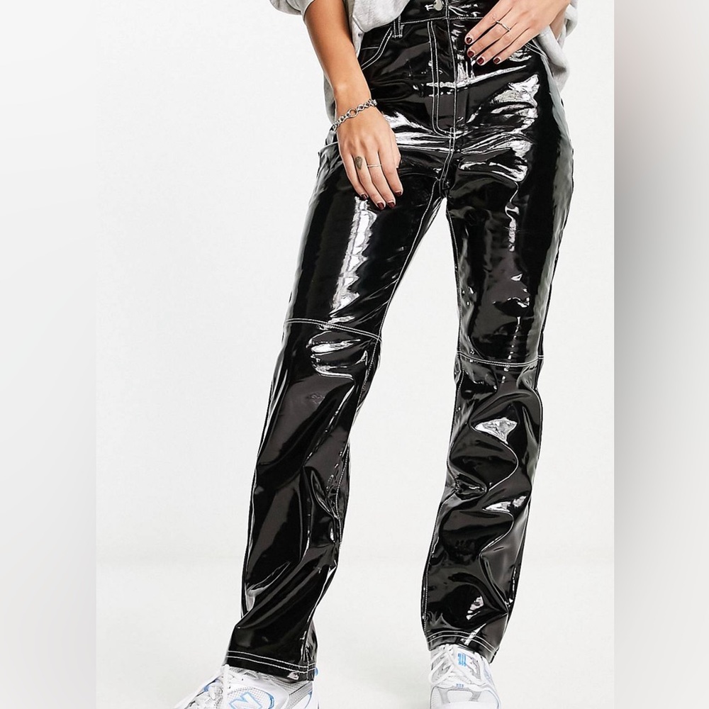 River island contrast stitch pants